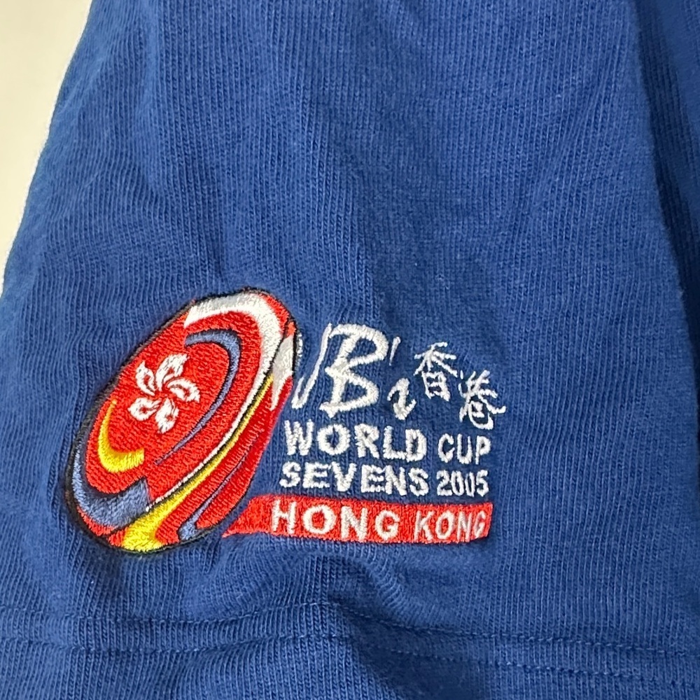 Vintage Hong Kong Rugby Sevens Shirt Sleeve Shirt - Blue, Size Large - Picture 4 of 11